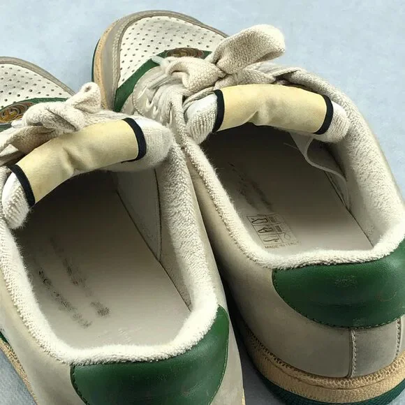 Gucci Ace Web Stripe Sneakers White Green Women’s Size 35.5 - Picture 10 of 11